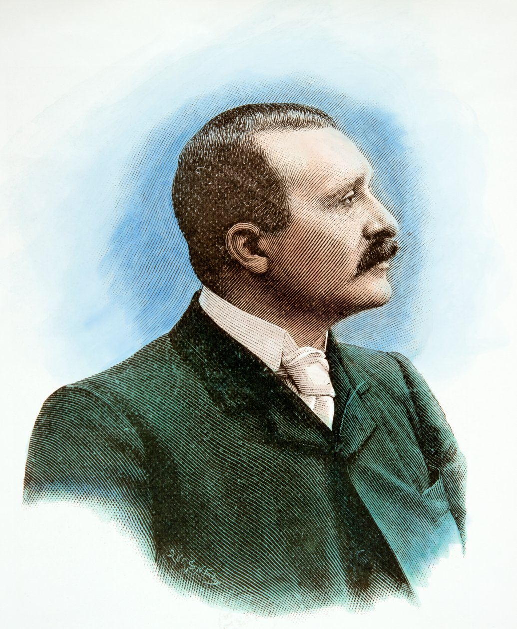 Rene Viviani, 20th century (Engraving) by Josse Photo