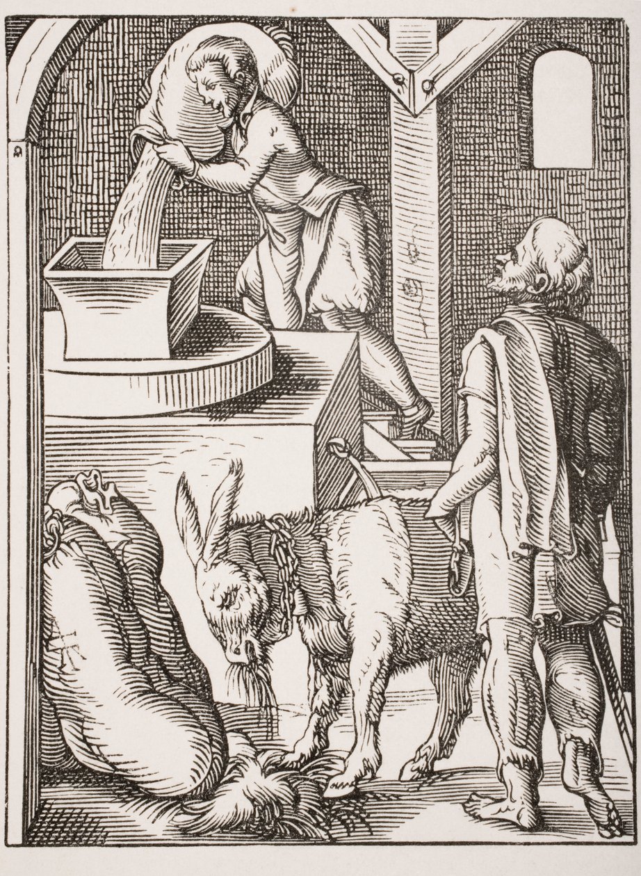 The Miller (19th Century Reproduction of 16th Century Engraving by Jost Amman) by Jost (after) Amman