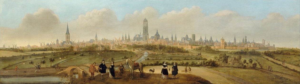 View on the City of Utrecht, c. 1650-1660 by Jost Cornelisz Droochsloot