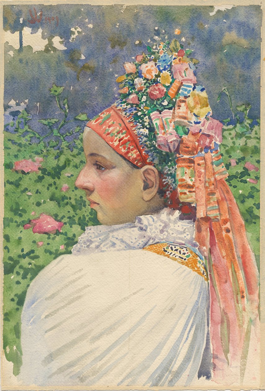 Slovak Bride by Joža Uprka