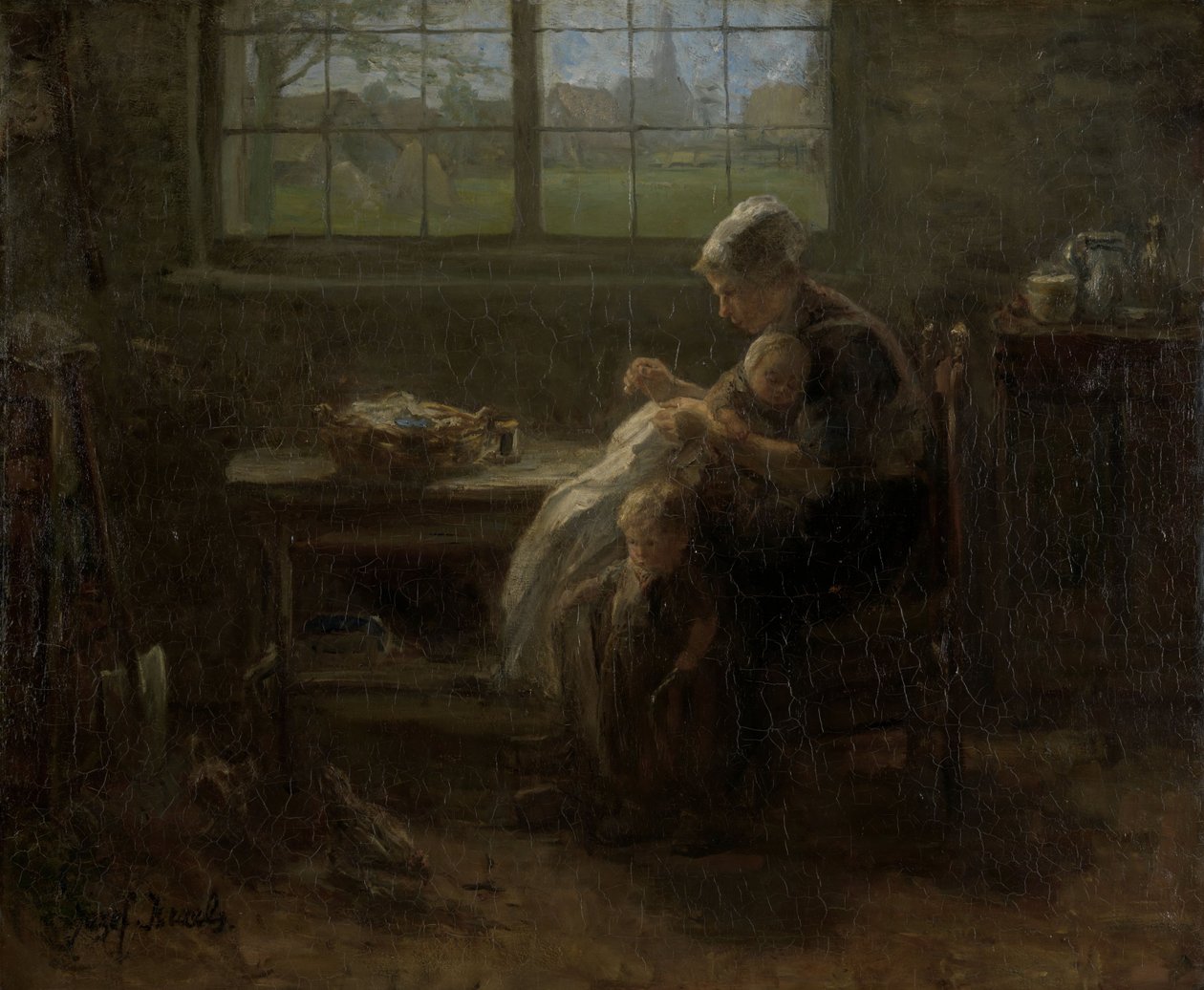 The Joy of Motherhood by Jozef (1824-1911) Israels