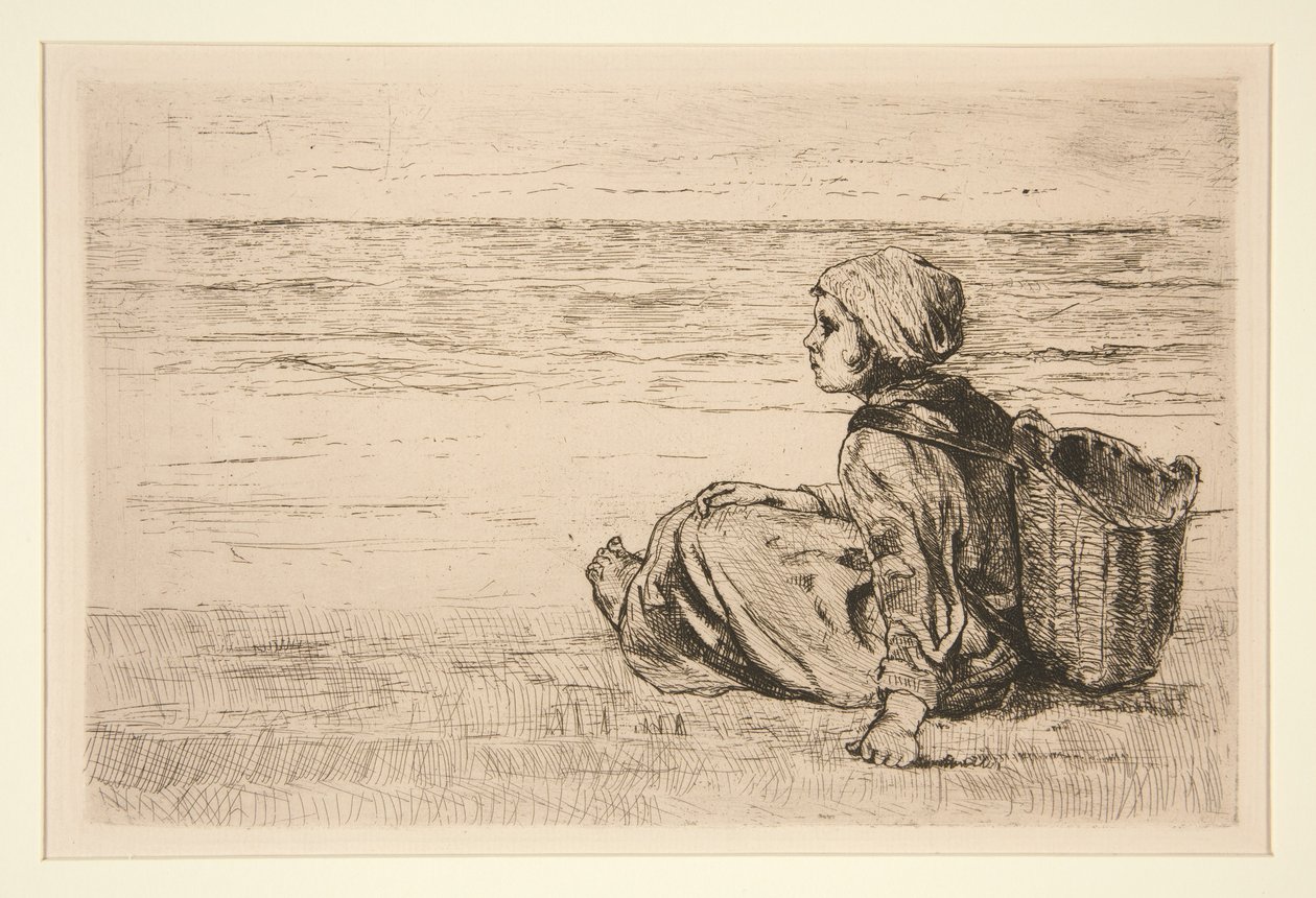 At Scheveningen by Jozef Israëls