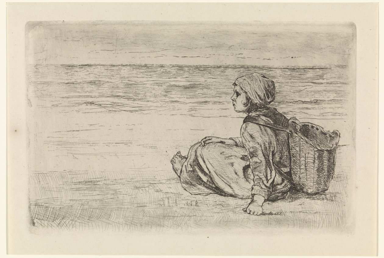 Girl by the Sea by Jozef Israëls