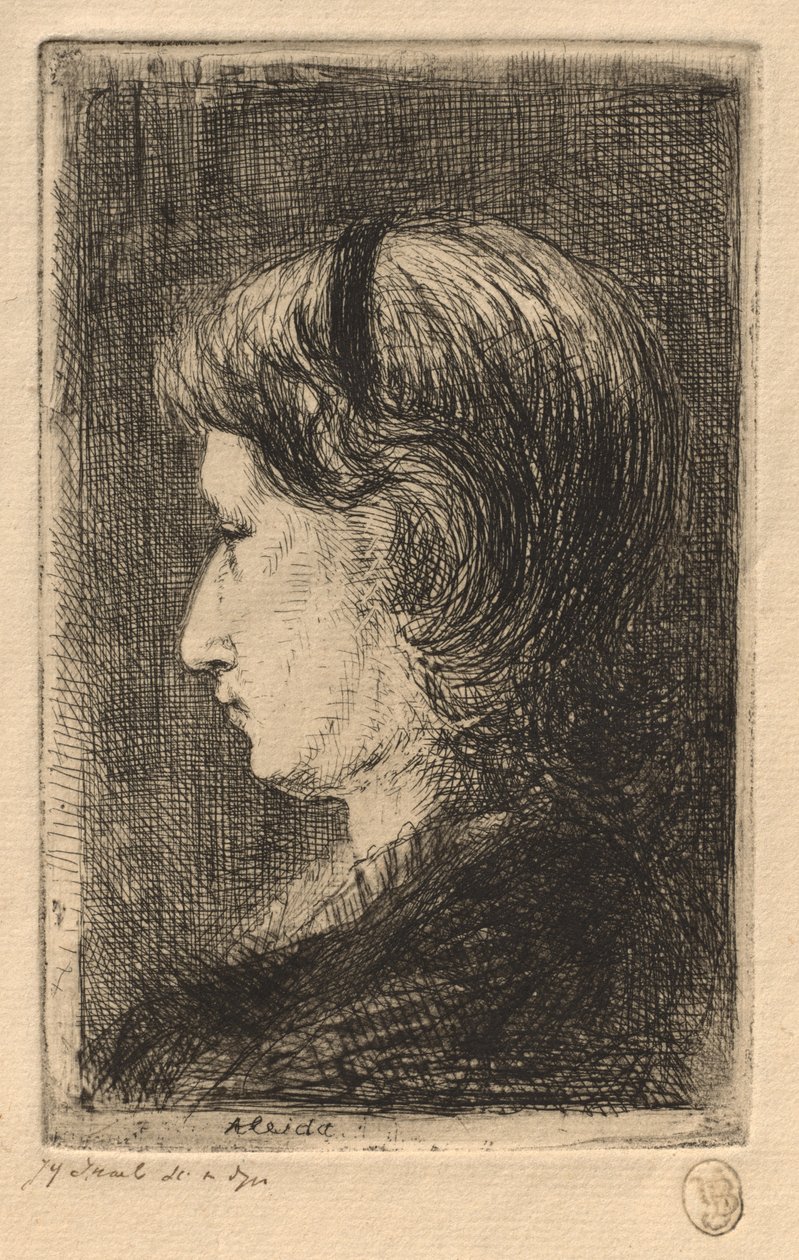 Portrait of Mrs. Israëls by Jozef Israëls
