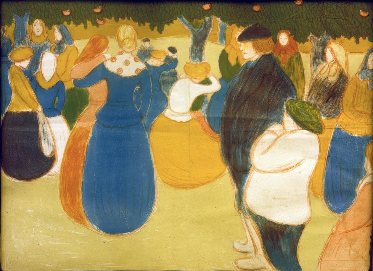 Folk Festival in Brittany by József Rippl Rónai