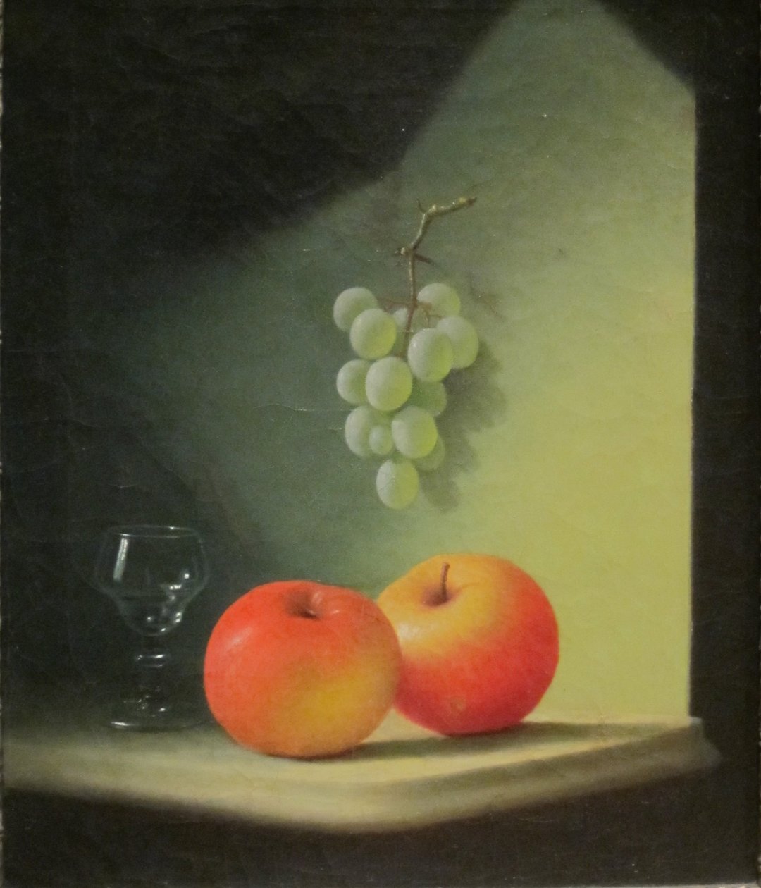 Still-life with Apples and Grapes by Jr. Edward Edmondson