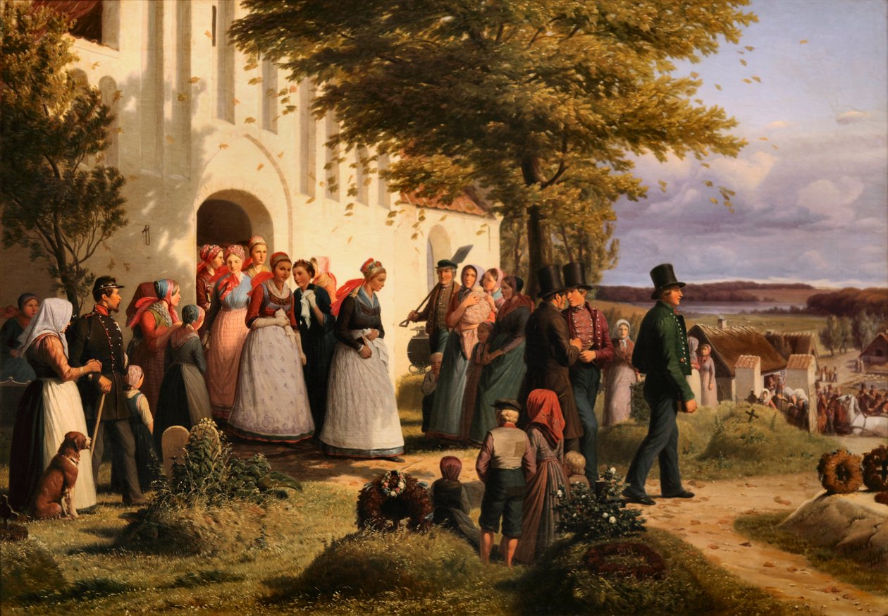 Bridal Procession from Northern Zealand, Where the Returned Soldier Finds His Fiancée as Another