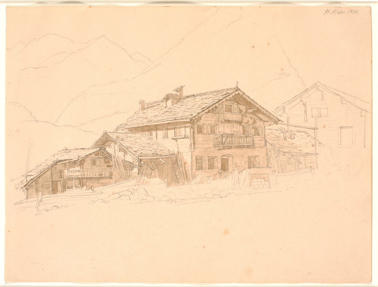 Farmhouse in Tyrol. St. Mary by Jørgen V. Sonne
