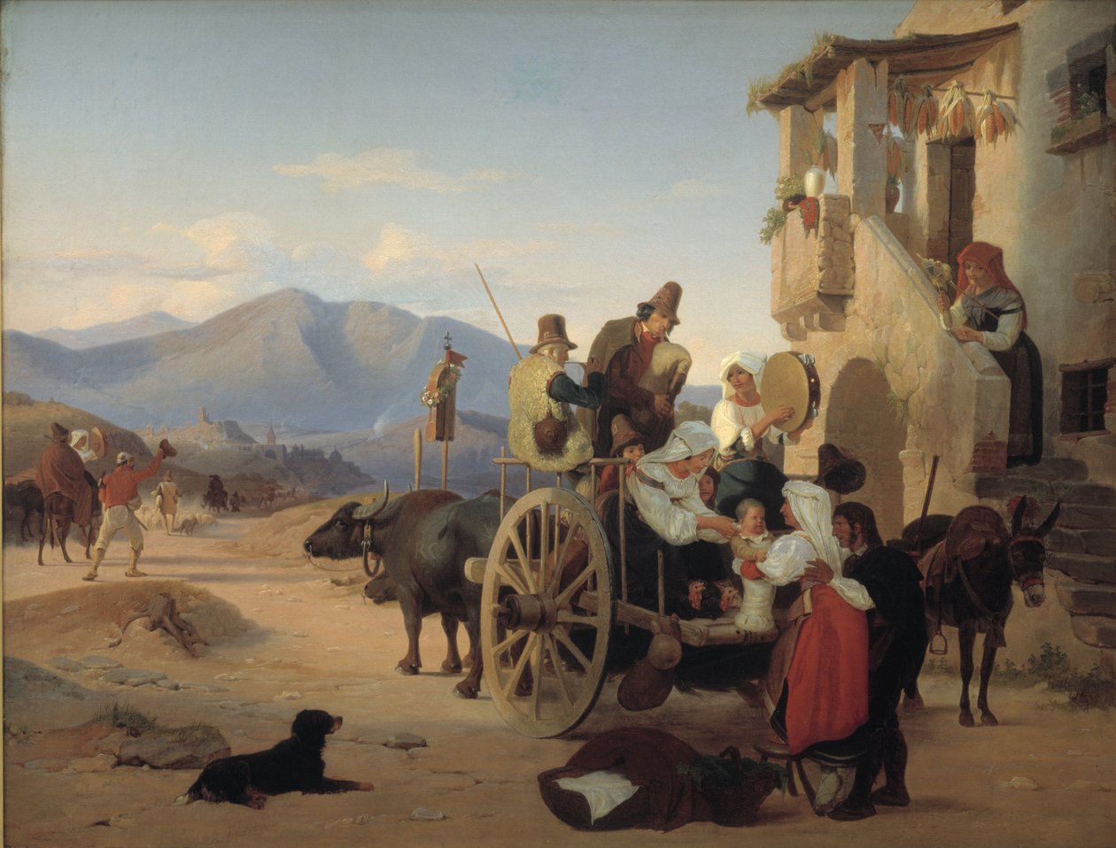 Roman Peasants Going to Market by Jørgen V. Sonne