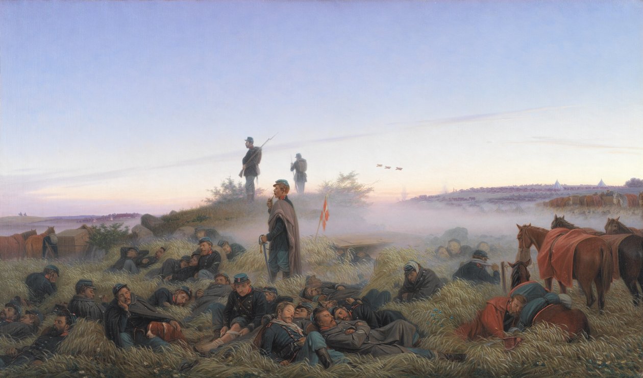 The Morning After the Battle of Isted 25 July 1850 by Jørgen V. Sonne