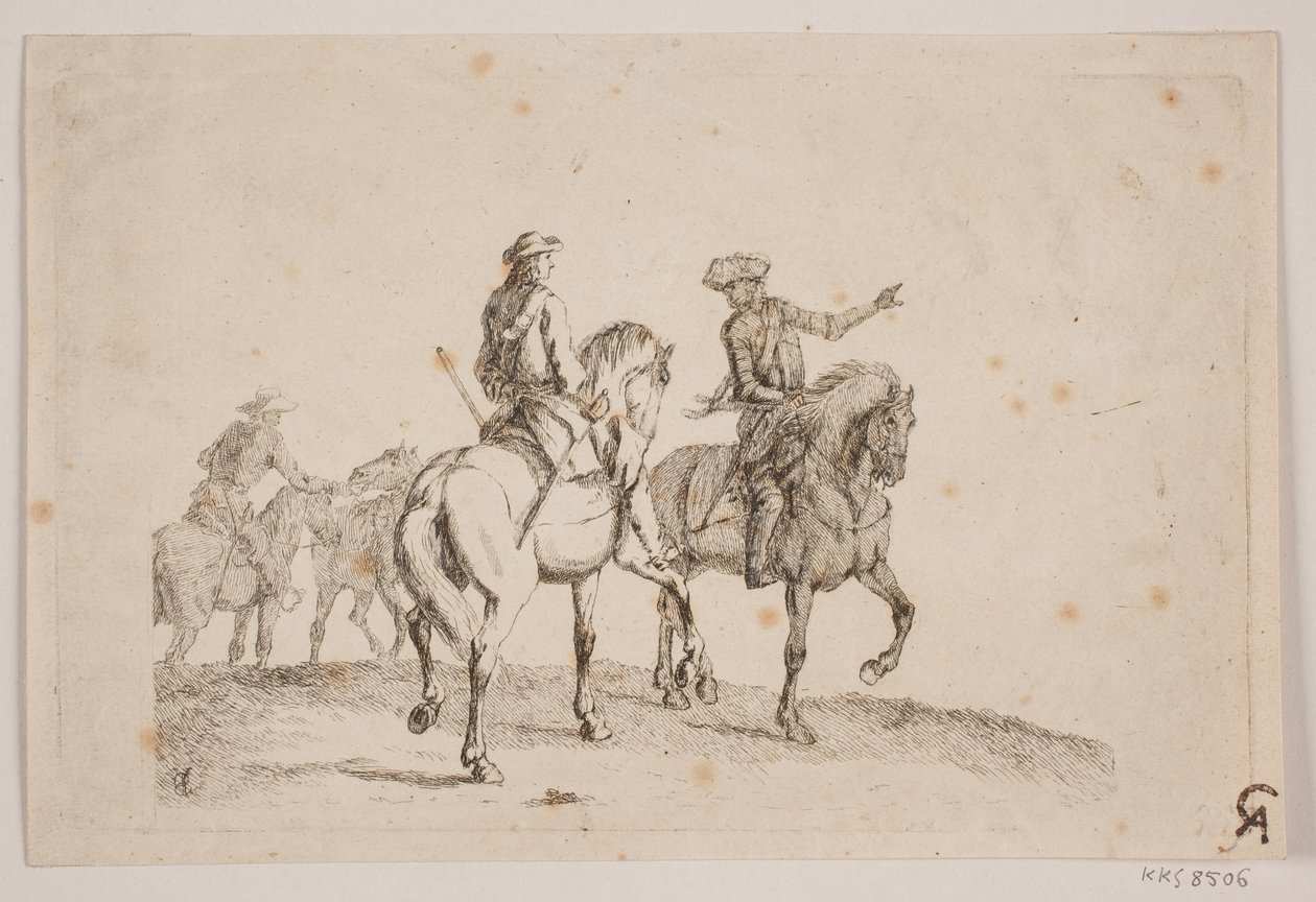 Three Uniformed Riders by Jørgen V. Sonne