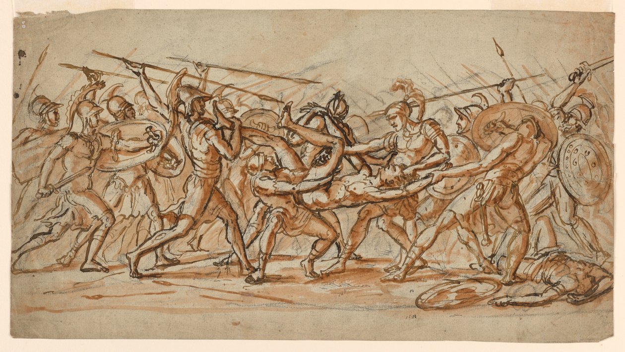 The Battle for the Corpse of Patroclus by Jérôme Martin Langlois