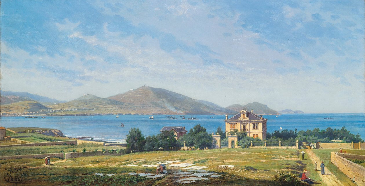 View of El Abra, Bilbao, from Algorta by Juan de Barroeta