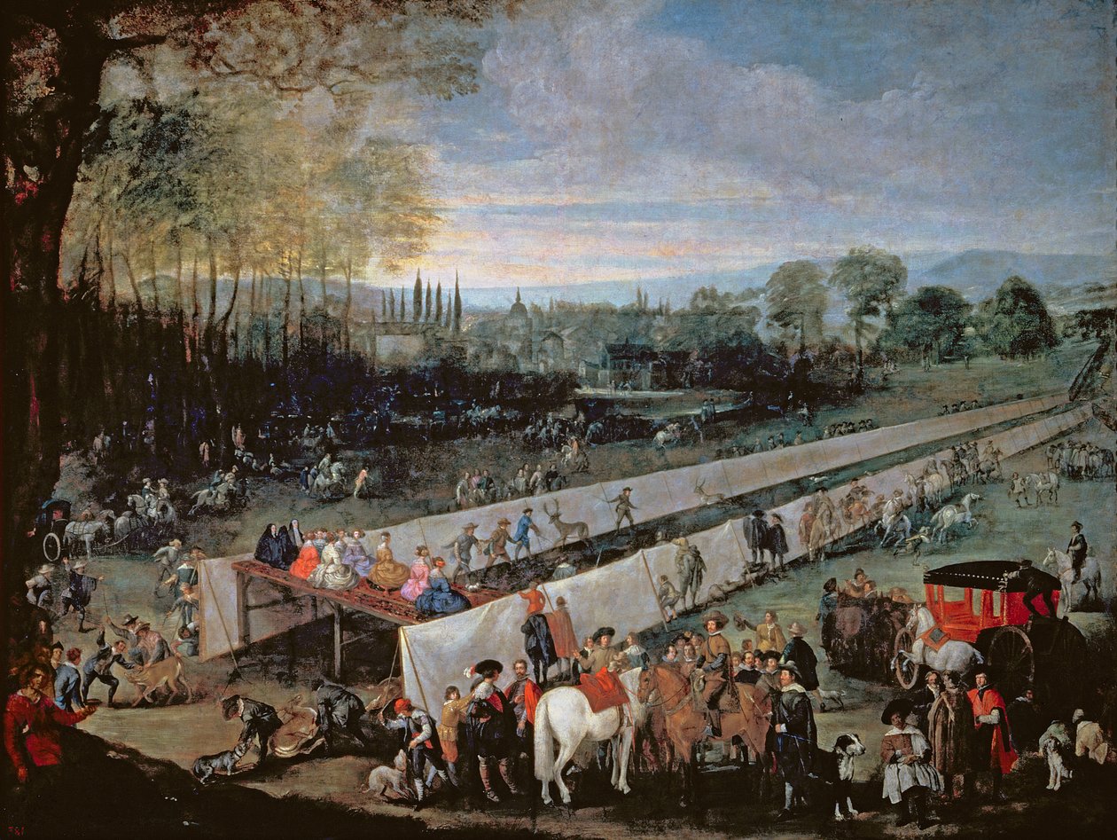 La Caceria del Tabladillo, Aranjuez by Juan Bautista Martinez Del Mazo