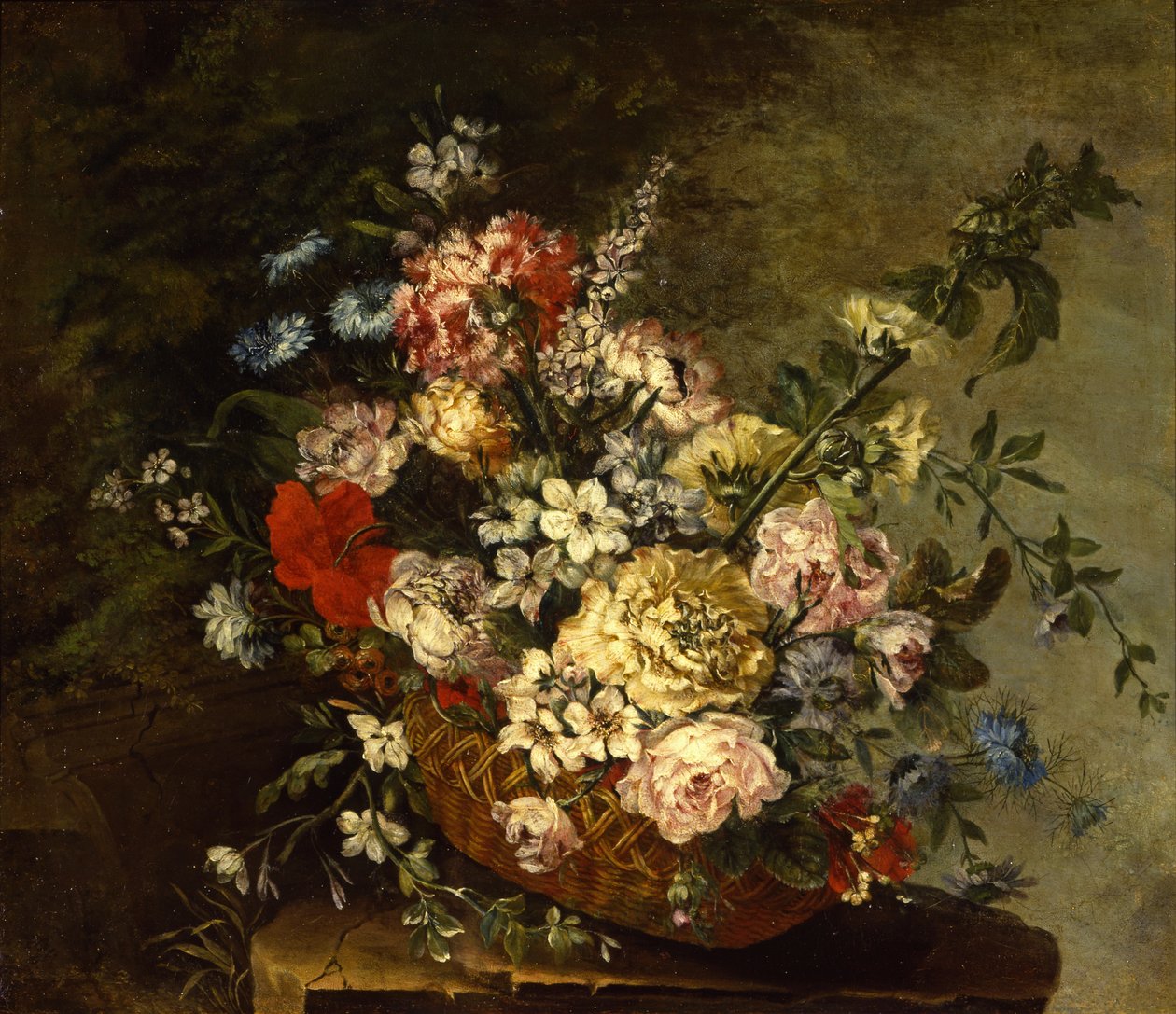 Still Life with Flowers in a Basket, c.1780-1790 by Juan Bautista Romero