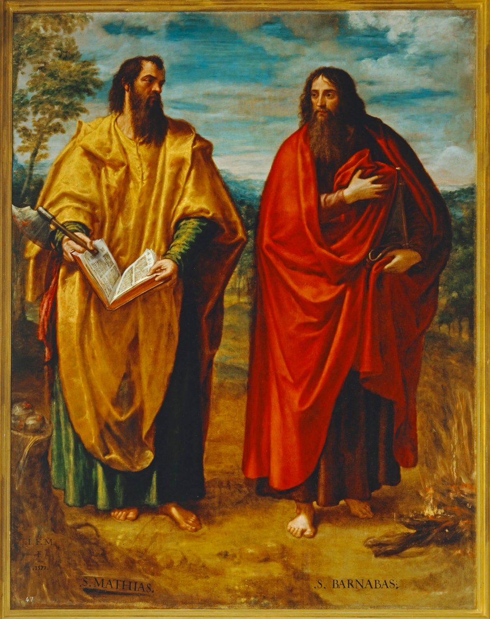Evangelist Matthew and Barnabas by Juan Fernandez de Navarrete