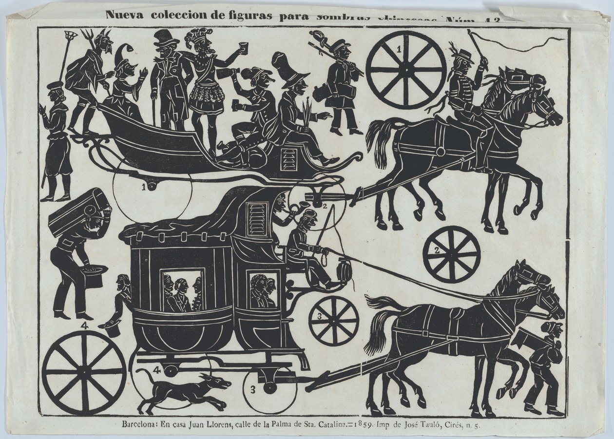 Sheet 13 of Figures for Chinese Shadow Puppets by Juan Llorens