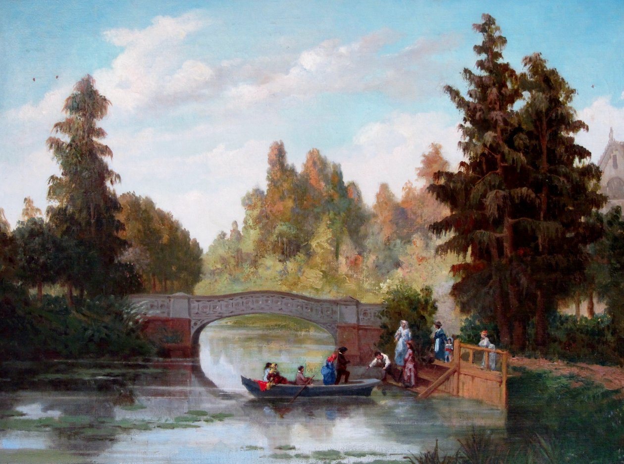 Old Pond at Cousiño Park by Juan Mochi