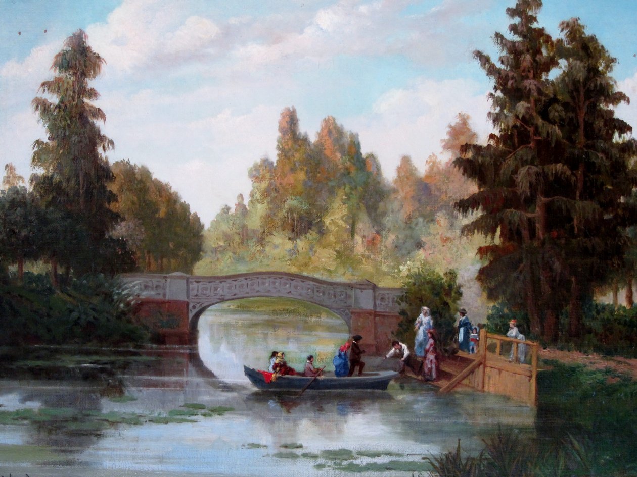 Old Pond at Cousiño Park by Juan Mochi
