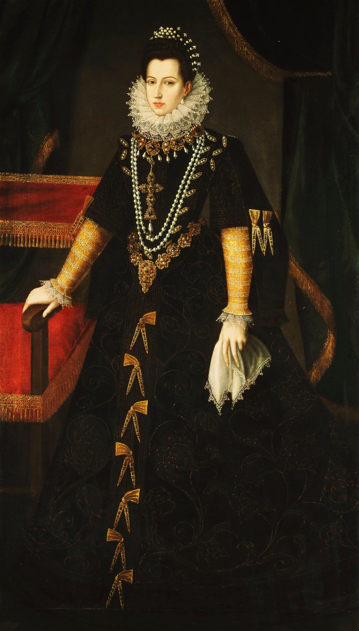 Portrait of the Infanta Isabel Clara Eugenia of Bourbon by Juan Pantoja de la Cruz