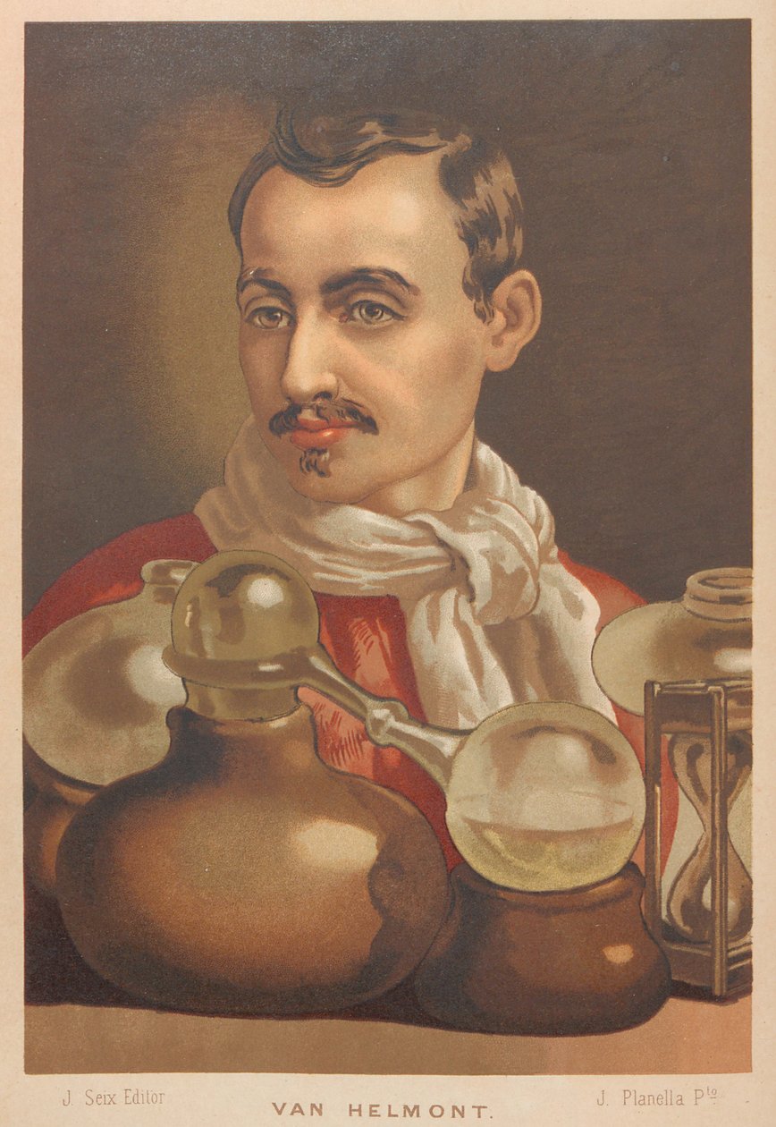 Portrait of Johan Baptista van Helmont, 1580-1644, 1879 by Juan Planella y Rodríguez