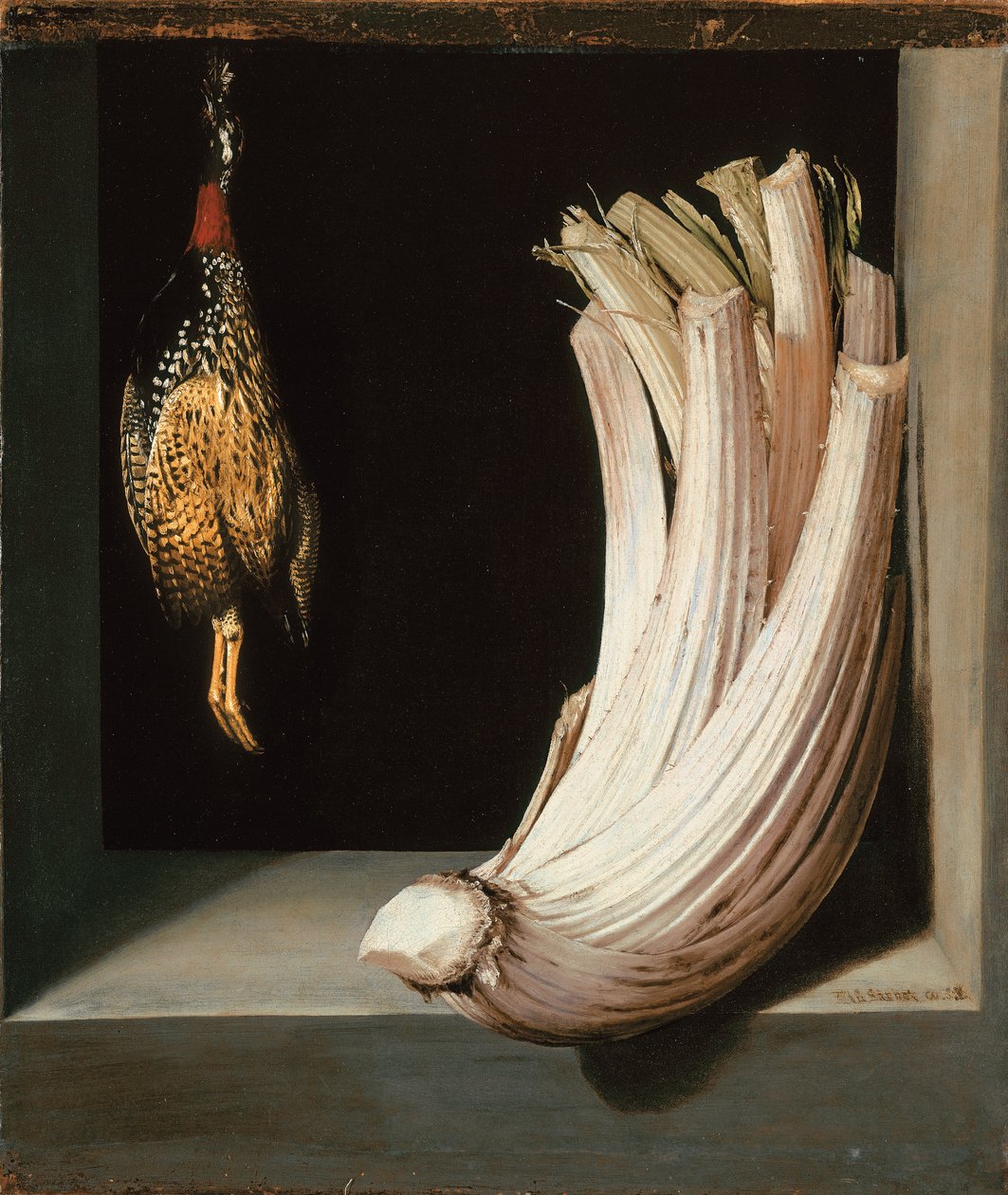 Still Life with a Cardoon and Francolin by Juan Sanchez Cotan