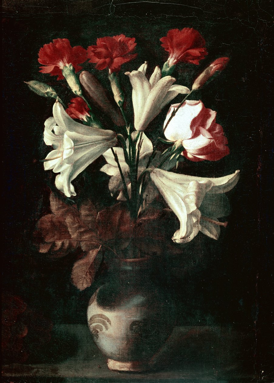 Florero (Gigli and Garofani in a Vase) by Juan de (attr. to) Zurbaran