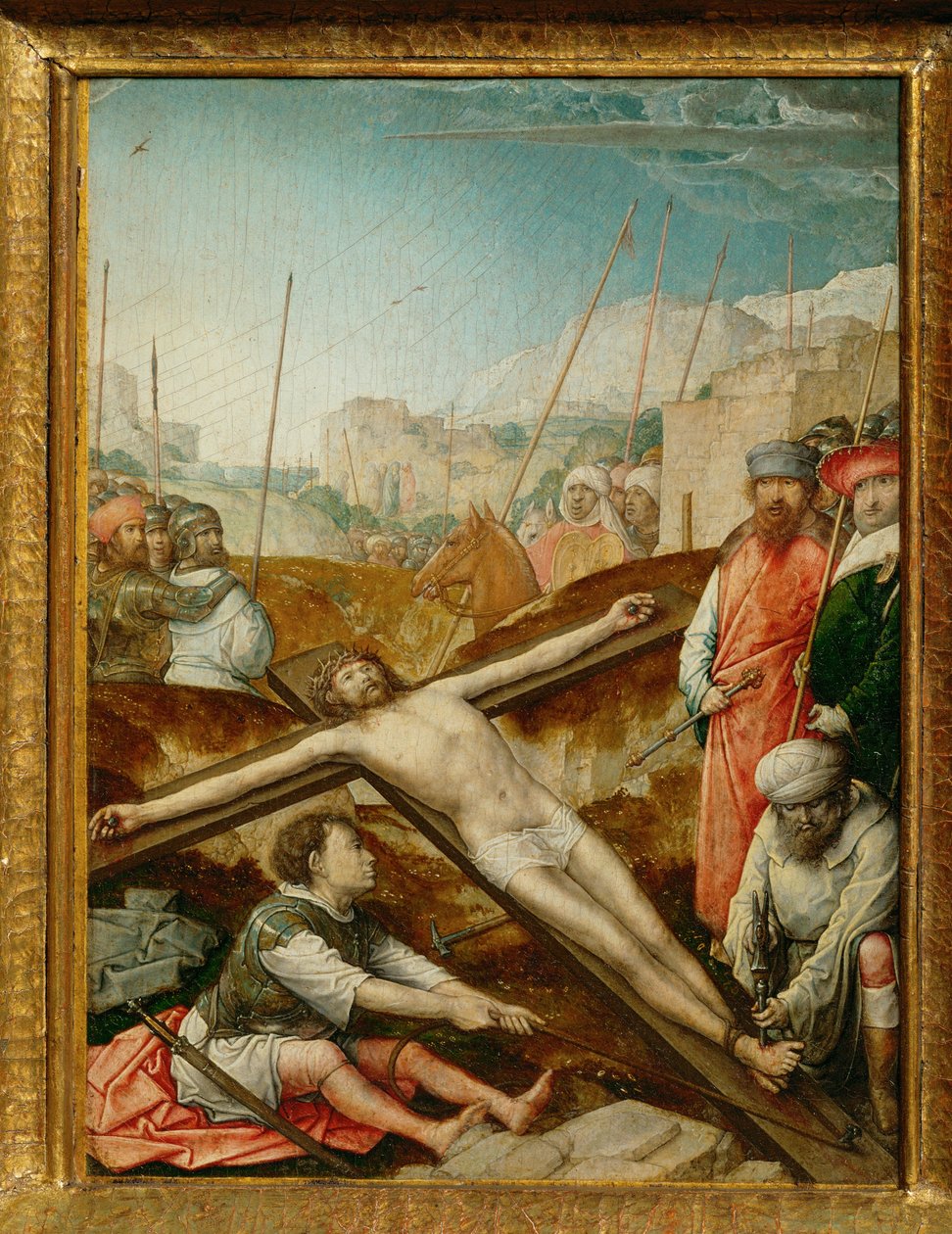 Christ Nailed to the Cross by Juan de Flandes