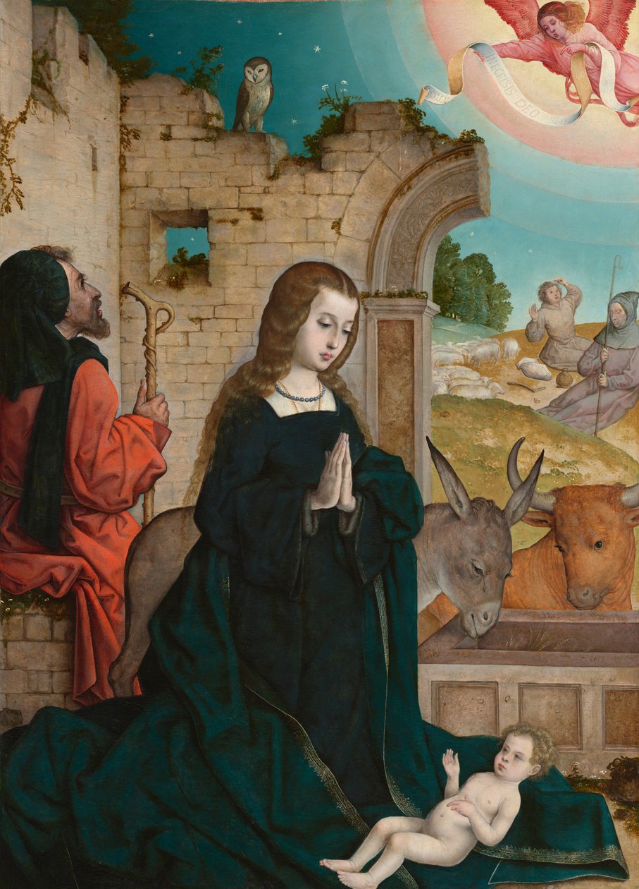 The Nativity, c.1508-1519 by Juan de Flandes