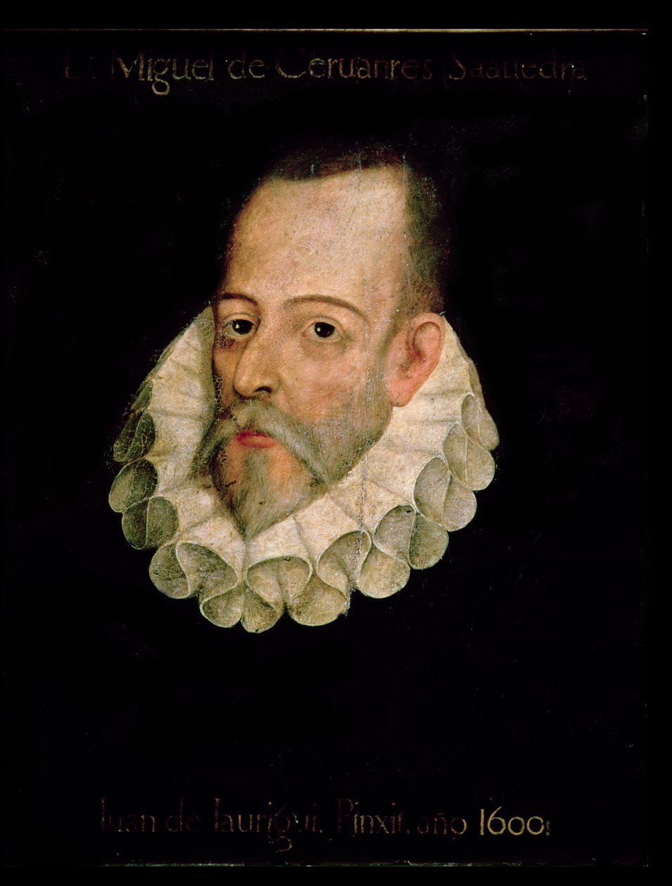 Portrait of Miguel de Cervantes y Saavedra (1547-1615) 1600 by Juan de Jauregui y Aguilar