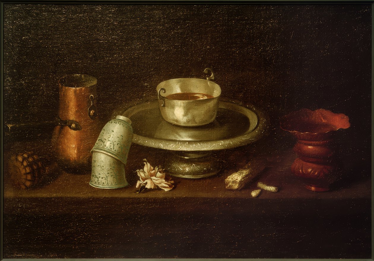 Still Life with Cocoa Cup by Juan de Zurbaran