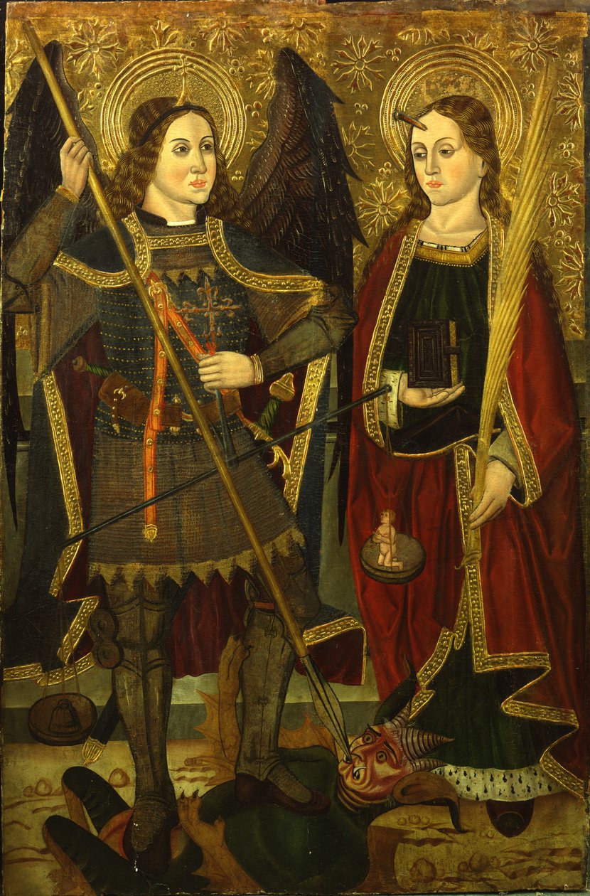 Saints Michael and Engracia by Juan de la Abadía