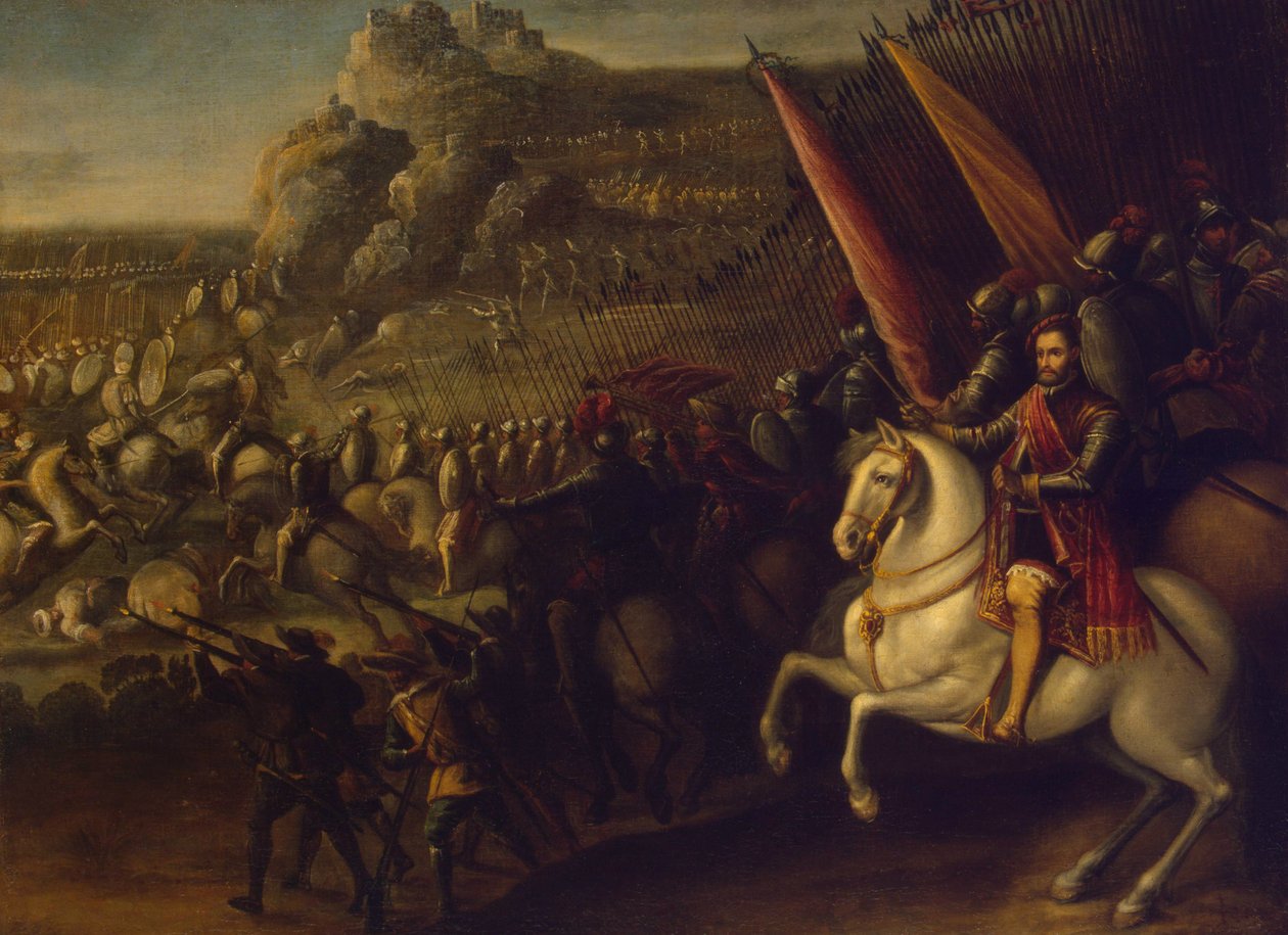 Battle Scene, 1643 by Juan de la Corte