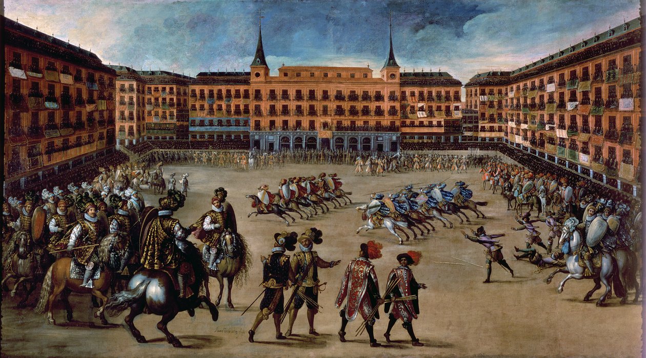 Juego de Canas, Plaza Mayor, Madrid by Juan de la Corte