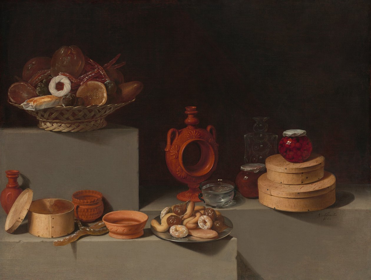 Still Life with Sweets and Pottery, 1627 by Juan van der Hamen y Leon