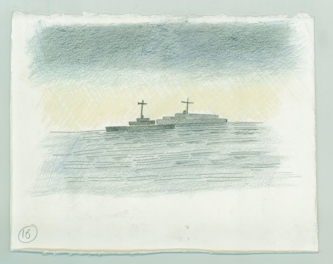 German naval bombardment of Scarborough, North Yorkshire by Judith Dobie