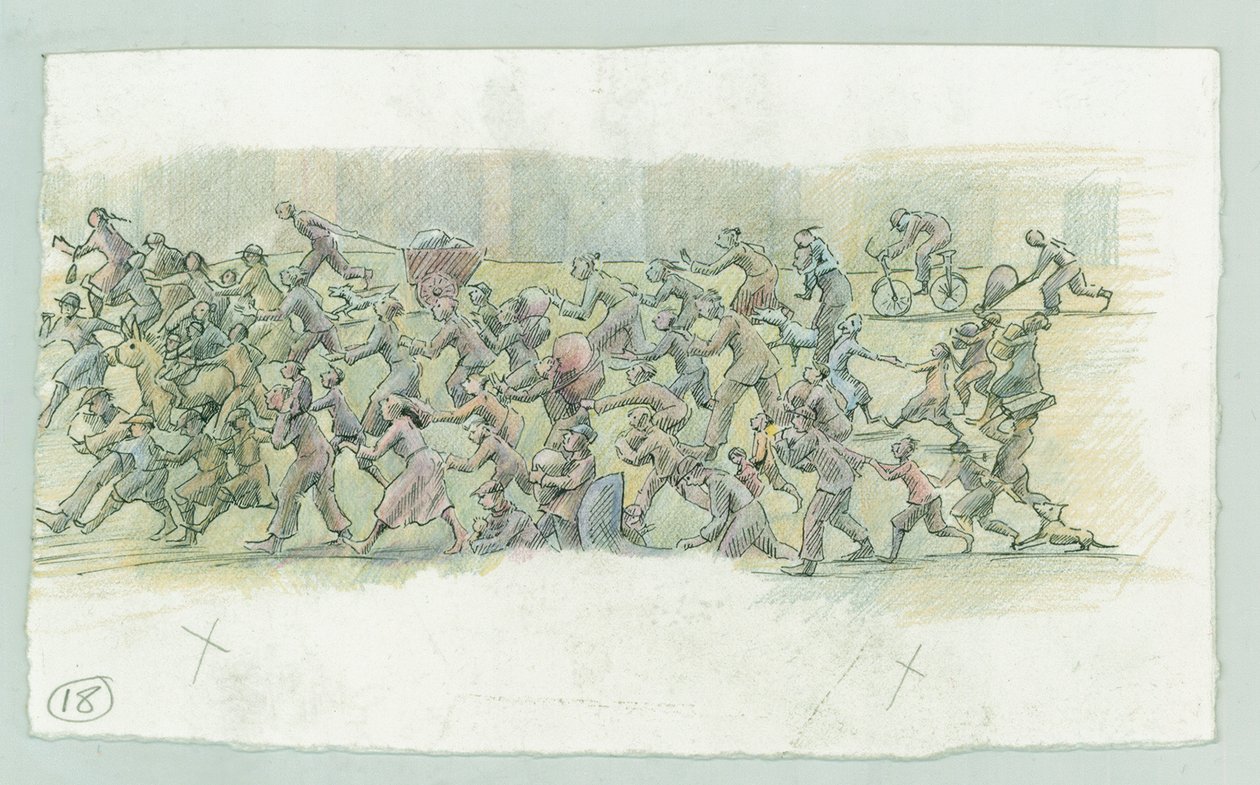 German Naval Bombardment of Scarborough, North Yorkshire by Judith Dobie