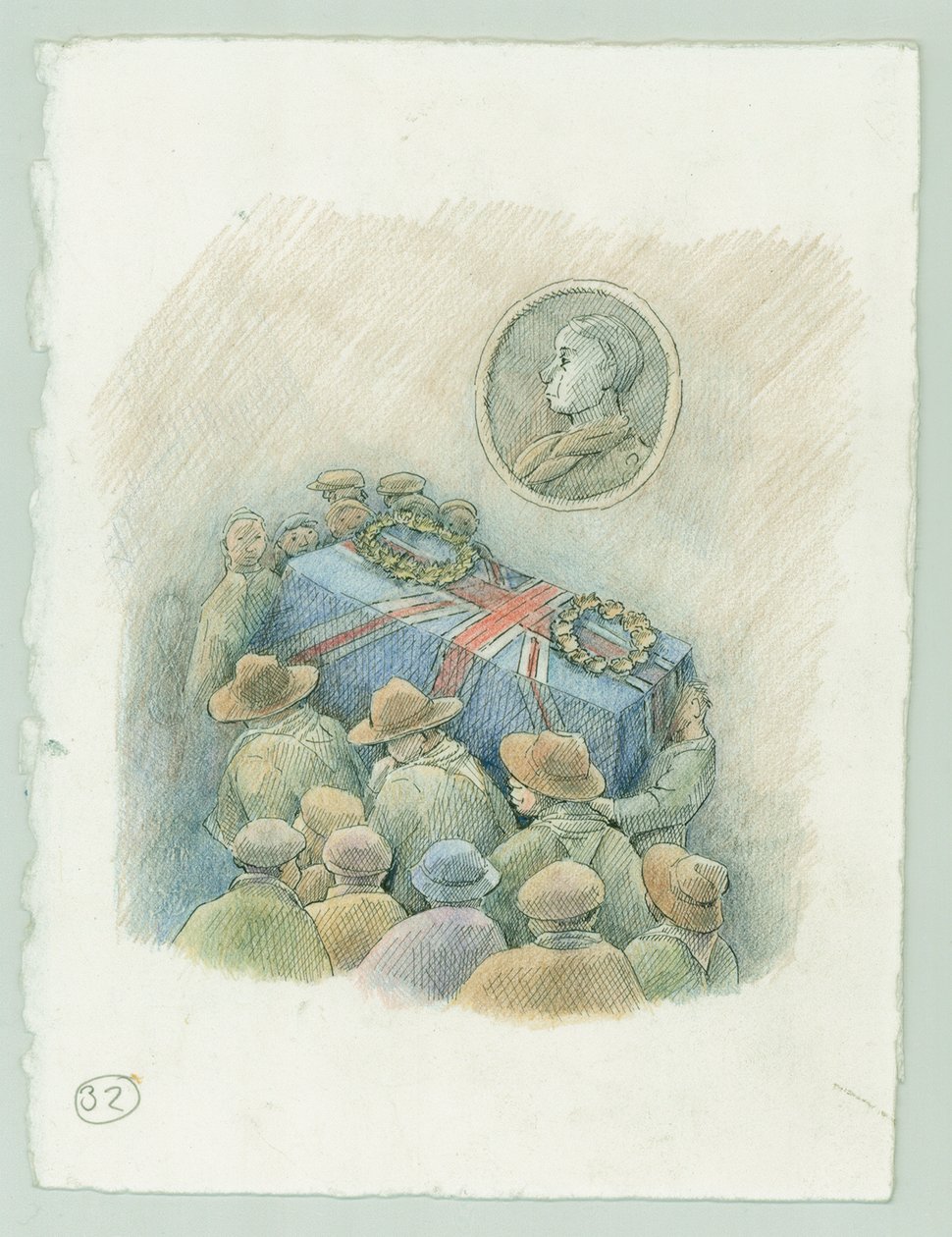 German Naval Bombardment of Scarborough, North Yorkshire by Judith Dobie