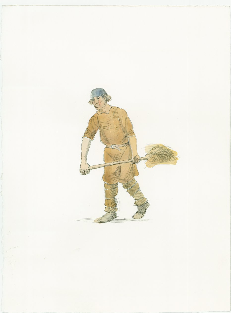 Saxon Farmer, c1066 by Judith Dobie