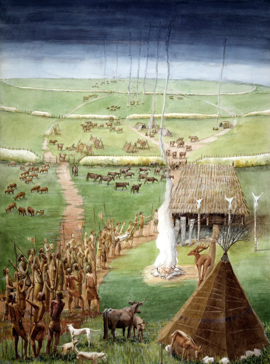 Windmill Hill, Avebury, Wiltshire by Judith Dobie
