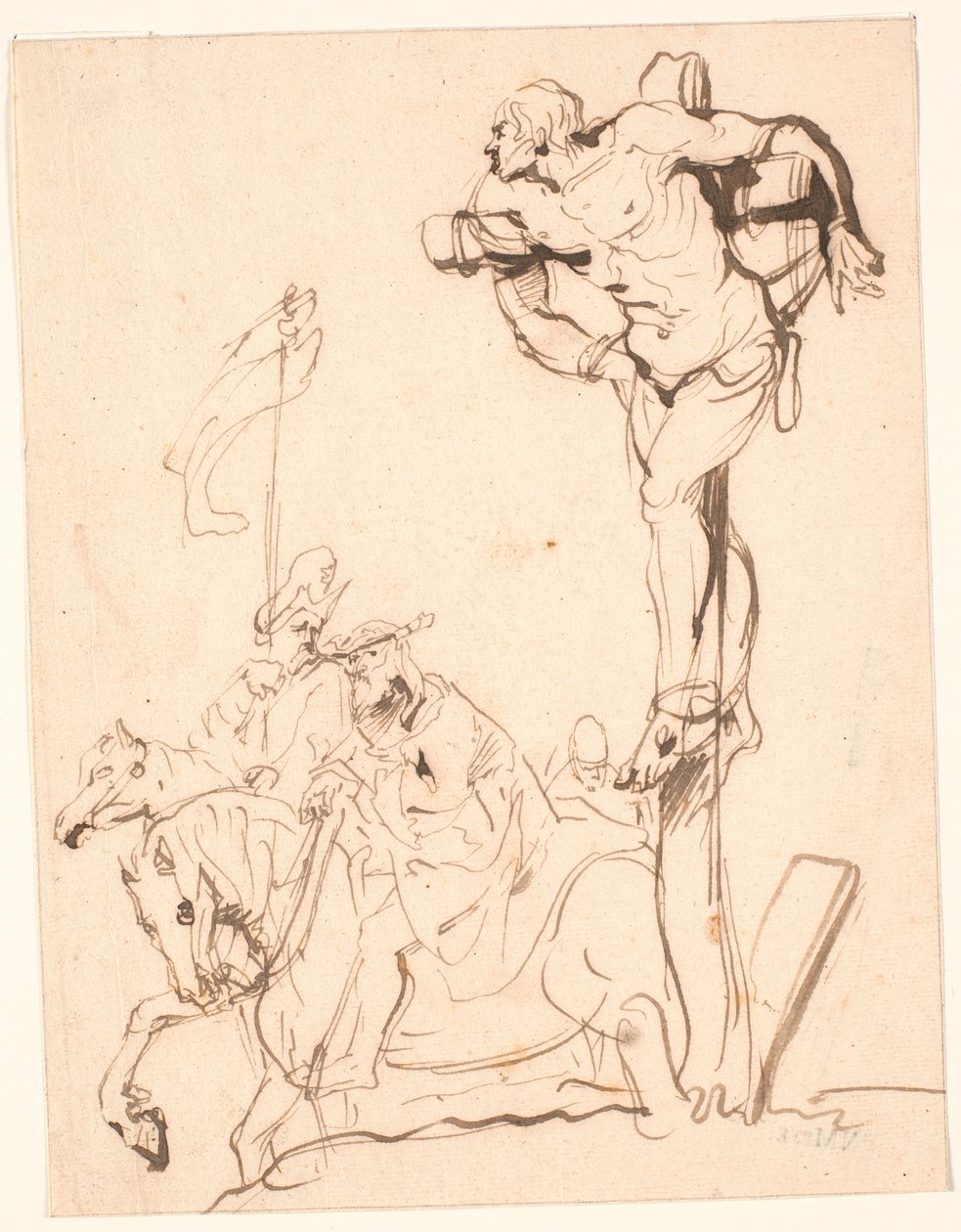 Crucified Thief, Riders at the Foot of the Cross by Jürgen Ovens