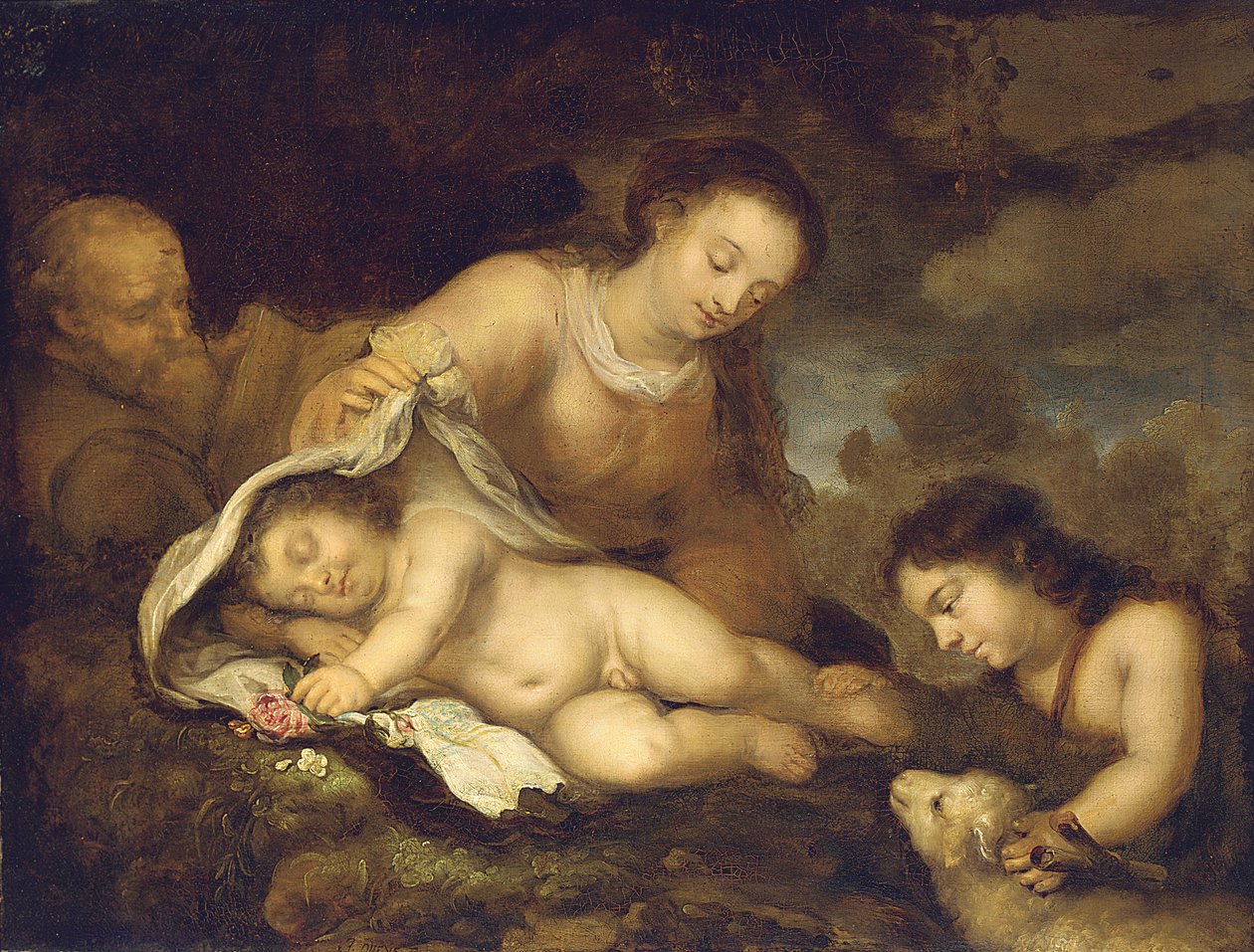 The Holy Family with Infant Saint John the Baptist by Jürgen Ovens
