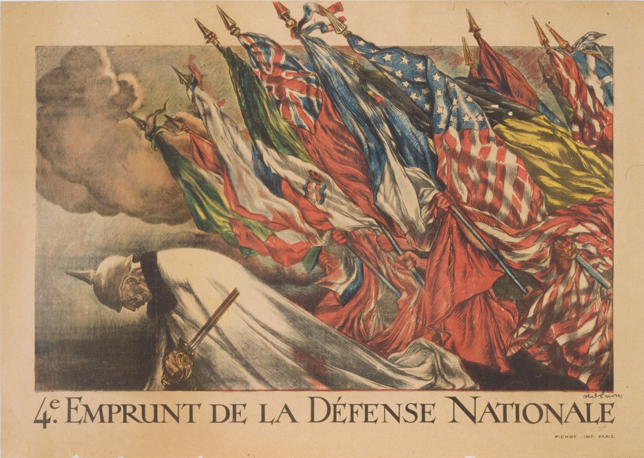 4th Loan for National Defence, 1918 by Jules Abel Faivre