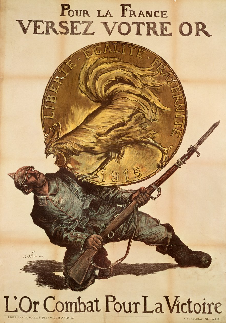 Give Your Gold to France to Fight for Victory by Jules Abel Faivre