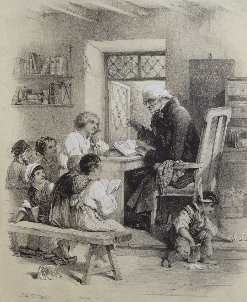 The school teacher by Jules David