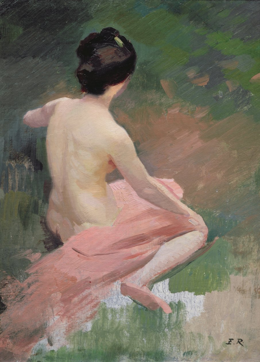 Female Nude by Jules Ernest Renoux