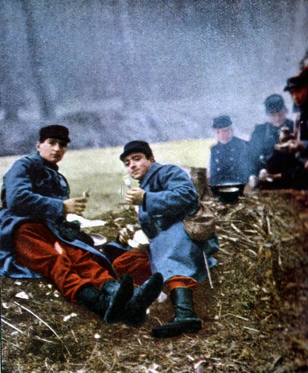 French soldiers, Marne, September 1914 by Jules Gervais-Courtellemont