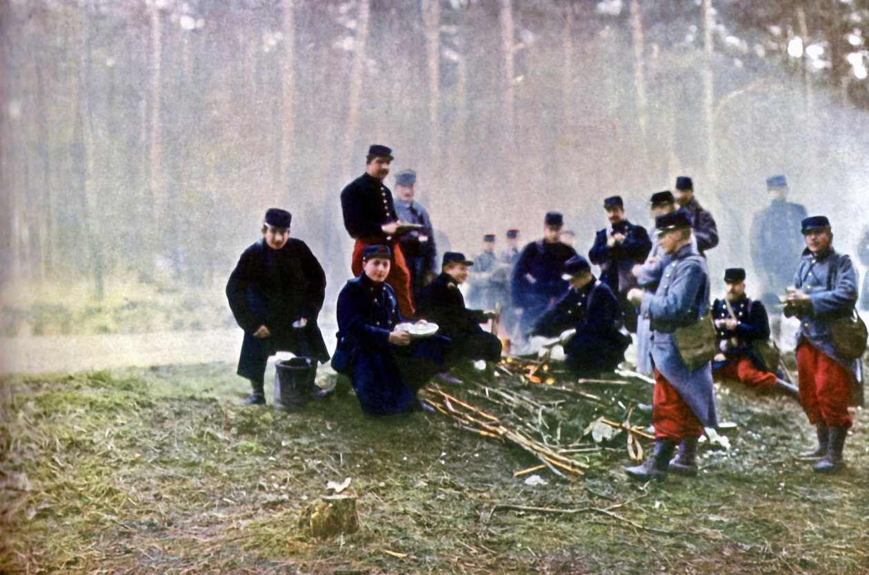 French soldiers, Marne, September 1914 by Jules Gervais-Courtellemont