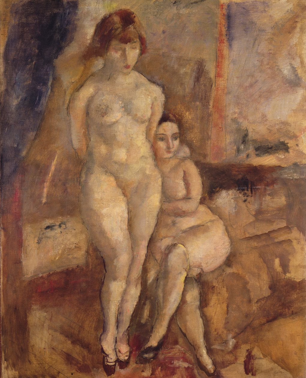 The Two Models by Jules Pascin