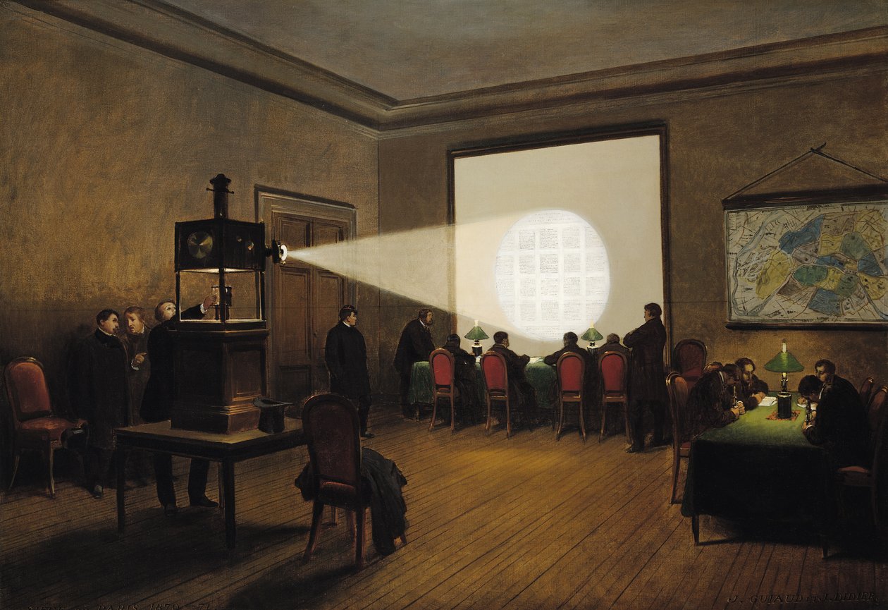 Transmission of Telegraphs at the Central Telegraph Office, November 1870 by Jules Didier